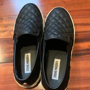 Steve Madden quilted slip on sneakers
